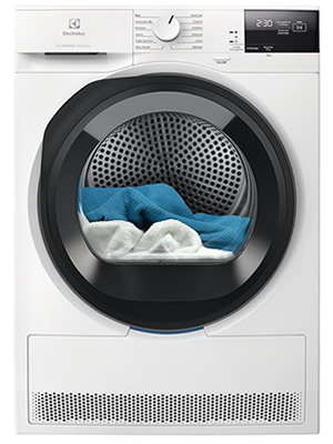 Electrolux EW6H28G 600 GentleCare Asciugatrice a Pompa di Calore 8 KG Classe C 66 cm (Bianco - Nero)