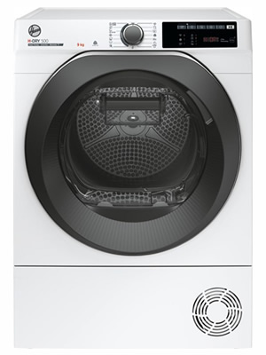 Hoover NDE H9A3TCBEXS-S H-Dry 500 Asciugatrice a Pompa di Calore 9 KG Classe C (Bianco - Nero)