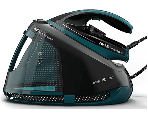 Imetec Smartvapor 9047 Ferro da Stiro con Caldaia 2400 Watt 6 Bar (Verde - Nero)