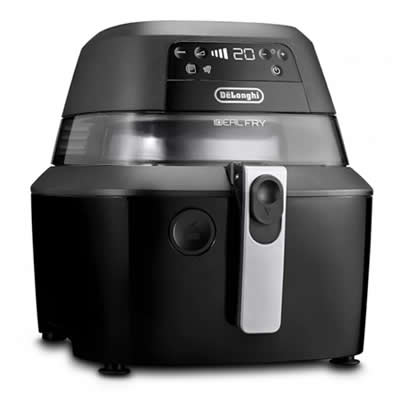 De Longhi FH2394 Idealfry Friggitrice Ad Aria 1400 W 1,5 Litri 5 Programmi (Nero - Grigio)