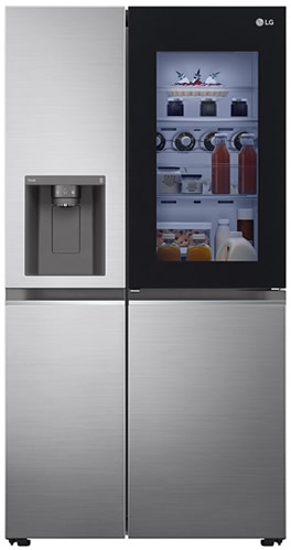 LG GSXV80PZLE InstaView Frigorifero Americano 635 Litri No Frost Classe E (Inox)