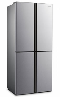 Hisense RQ515N4AC2 Frigorifero Americano 427 Litri Classe E Total No Frost (Inox)