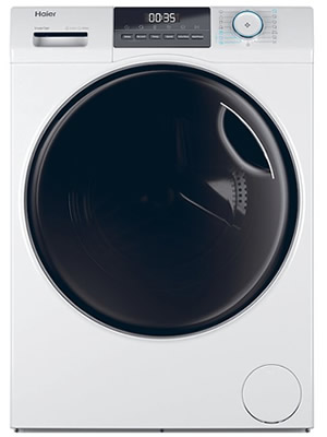 Haier HWD100-BP16929A Lavasciuga 10/9 KG 1600 Giri/min Classe A (Bianco - Nero)