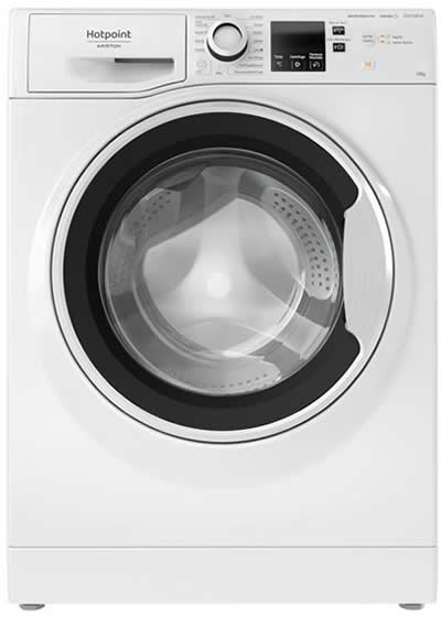 Hotpoint Ariston EU NR6410F WW IT Active 40 Lavatrice 10 KG 1400 Giri/min Classe A (Bianco - Nero)
