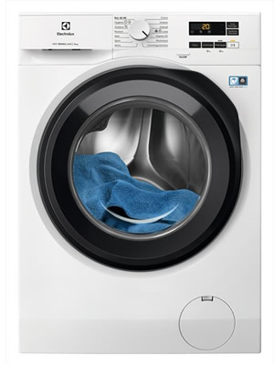 Electrolux EW6F19G Lavatrice Carica Frontale 9 KG 1351 Giri/min Classe A Motore Inverter (Bianco - Nero)