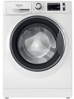 Hotpoint Ariston NR 849G WS A IT Lavatrice Carica Frontale 9 KG 1400 Giri/min Classe A-20% (Bianco - Nero)