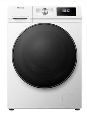 Hisense WFQA8014EVJM Lavatrice Carica Frontale 8 KG 1400 Giri/min Classe A (Bianco - Nero)