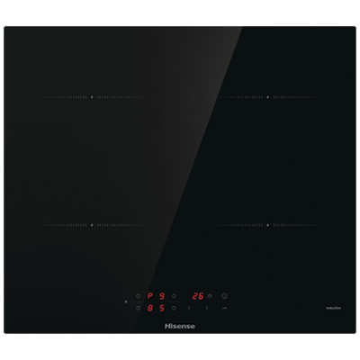 Hisense HI6401BSCE Piano Cottura a Induzione 4 Fornelli Vetroceramica 60 cm (Nero)
