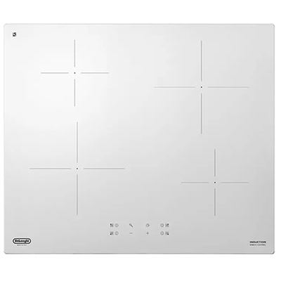 De Longhi PIB 62 Linea Design Piano Cottura a Induzione 4 Fornelli 60 cm (Bianco)