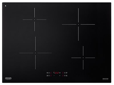 De Longhi PIN 72 Piano Cottura a Induzione 4 Fornelli 7500 Watt 70 Cm (Nero)