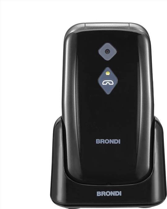Brondi Amico Sicuro Plus Cellulare Senior 2G 2,8" 800 mAh (Nero)