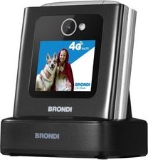 Brondi Cellulare Amico Tuo Cellulare 4G 2,4" (Nero - Argento)