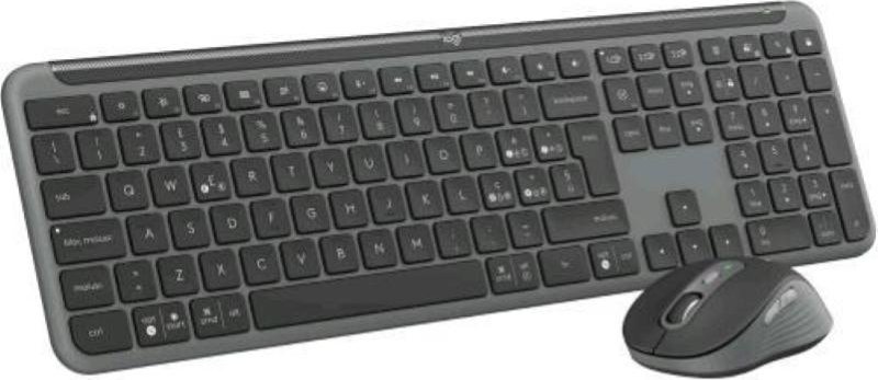 Logitech MK950 Signature Slim Tastiera + Mouse Wireless QWERTY Italiano (Grafite)