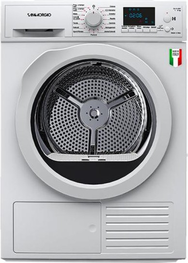 SanGiorgio SDR8P Asciugatrice a Pompa di Calore 8 KG Classe A++ (Bianco)