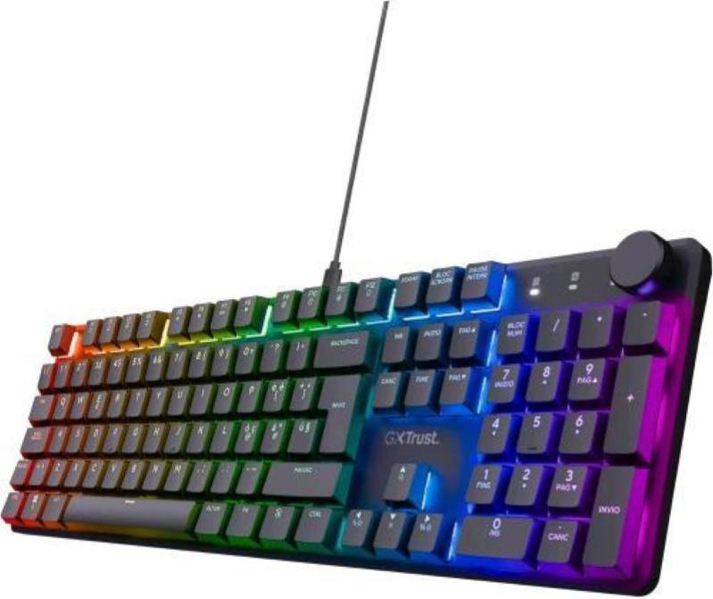 Trust GXT 866 Torix Tastiera Gaming USB QWERTY Italiano (Nero)
