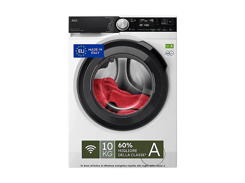 AEG LR9FA104SY Lavatrice Carica Frontale 10 KG 1400 Giri/min Classe A (Bianco)