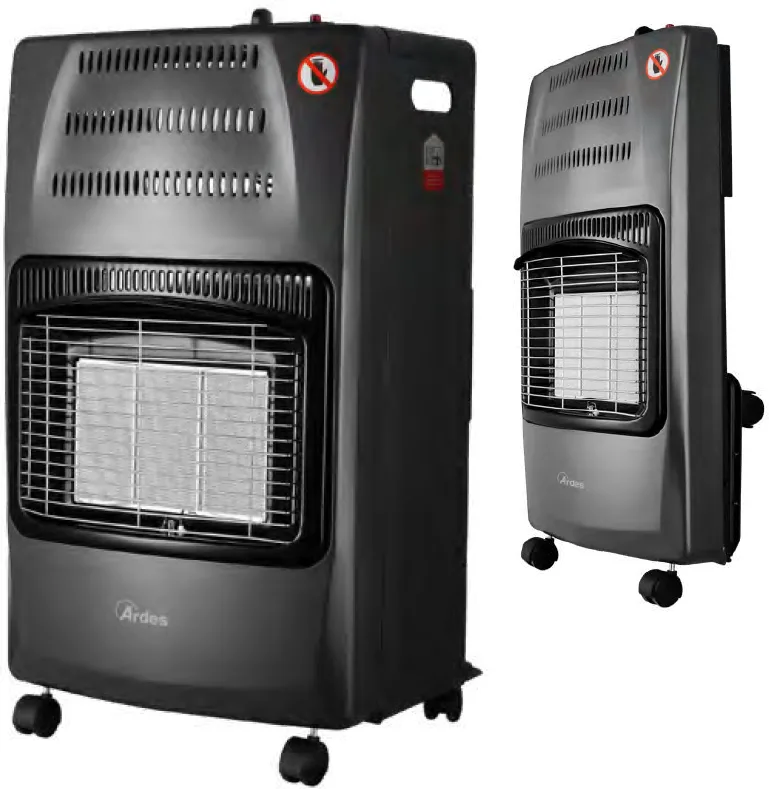 Ardes Boxer Flex AR383F Stufa a Gas Richiudibile a Infrarossi 3 Livelli di Potenza