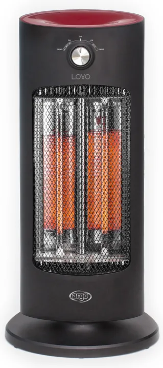 Argo LOXO Stufa Quartz electric space heater 800 W Nero, Rosso