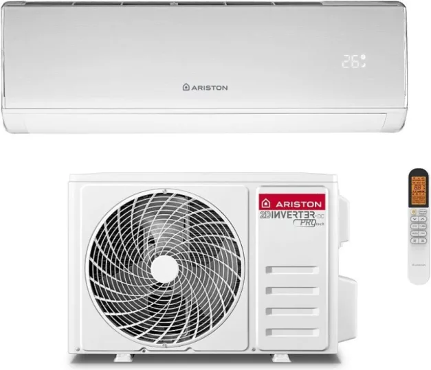 Ariston 3381552 Kios Condizionatore fisso Monosplit Inverter 9000 BTU Classe A++ A+ Wi-Fi integrato colore Bianco