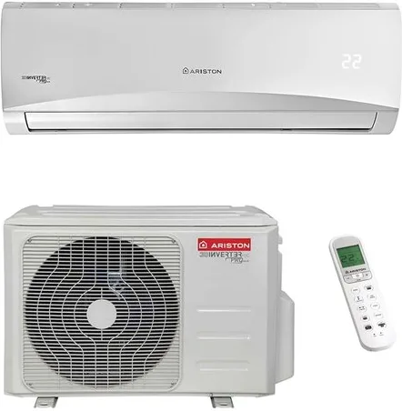 Ariston PRIOS R32 C 25 MD0-O Condizionatore Fisso, Tecnologia 2D Inverter, Unità Interna E Esterna, Split System, Bianco