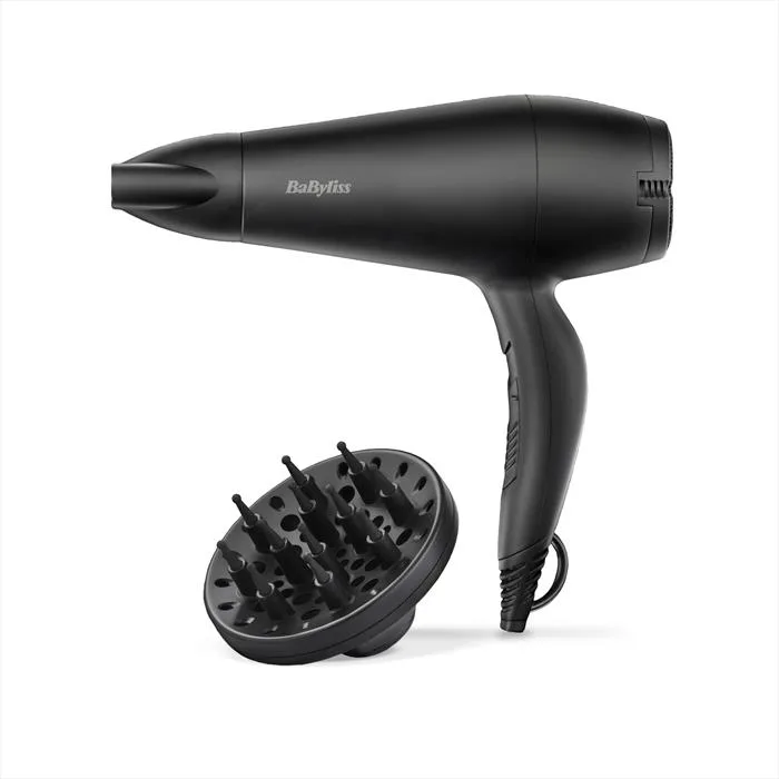 ASCIUGACAPELLI BABYLISS D215DE, Potenza 2000 W, Tipo di motore DC motor, Livelli temperatura 2, Attacco diffusore