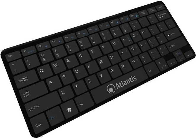 Atlantis Land P013-LK-8840-UB Argo 900 Tastiera Mini USB QWERTY 78 Tasti Tipo Chocolate Layout Italiano colore Nero