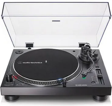 Audio-Technica AT-LP120XUSBBK Giradischi a Trasmissione Diretta Manuale USB 33-45-78 rpm Preamplificatore Phono colore Nero