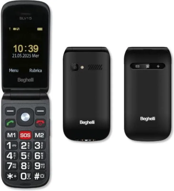 Beghelli 9137N cellulare 6,1 cm (2.4'') 87 g Nero Telefono per anziani