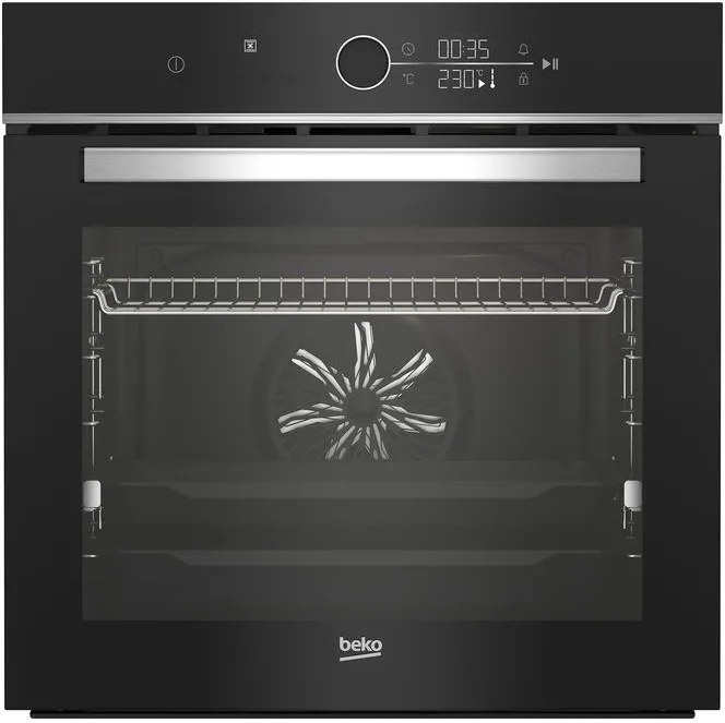 Beko 7757883865 bPRO500 Forno da incasso Multifunzione 72 L Classe A+ 13 Funzioni con Funzione Pizza e Pulizia a Vapore Hydroclean ECO (59.4x56.7x59.5 cm) colore Nero