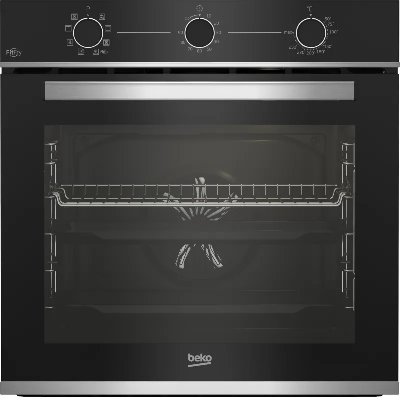 Beko BBIMA13100X b100 Forno da incasso Elettrico 72 L Classe A AirFry 8 Funzioni Wi-Fi HomeWhiz (59,5x59,5x56,7 cm) colore Nero