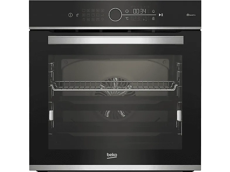 Beko BBIMM13400XCSW BPro 500 Forno da incasso Elettrico Termoventilato 72 L Classe A+ 13 Funzioni Pizza Chef Wi-Fi (59,5x59,4x56,7 cm) colore Inox