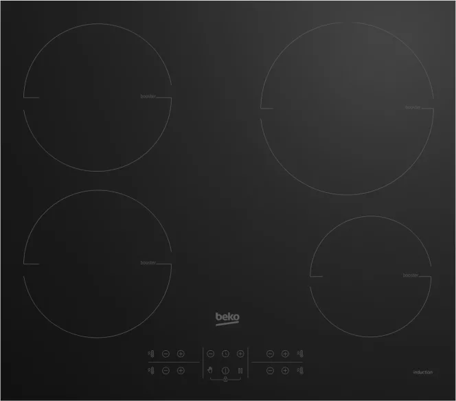 Beko Hii 64200 Mt Piano Cottura a Induzione 4 Fuochi 60 cm (Nero)