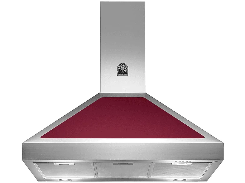 Bertazzoni K90AMHVIA/19 Cappa Aspirante a Parete 90 cm Classe A (Acciaio Inox - Rosso)