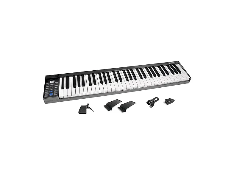Bontempi FK 610 tastiera MIDI 61 chiavi USB/Bluetooth Nero, Bianco