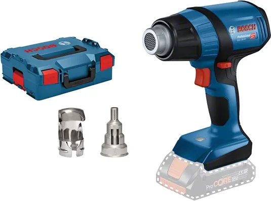 Bosch 0 601 2A6 501 GHG 18V-50 Professional Termosoffiatore a Batteria 18V 300 500 °C 175 l-min L-BOXX 136 colore Nero