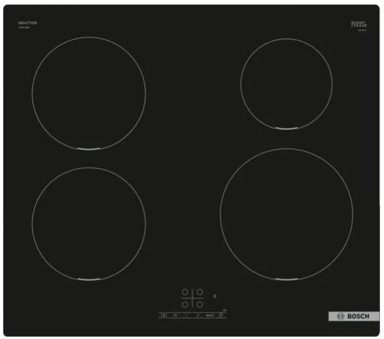 Bosch PUE611BB5J Piano Cottura a Induzione 4 Fuochi 60 cm (Nero)