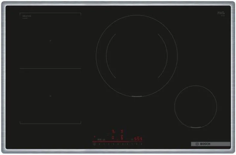 Bosch PVS845HB1E Piano Cottura a Induzione 4 Fuochi 80 cm (Nero)