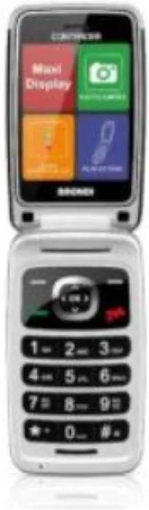 Brondi 10277050 Contender Telefono Cellulare GSM Dual SIM a conchiglia tasti grandi display 3'' Bluetooth Radio FM colore Nero