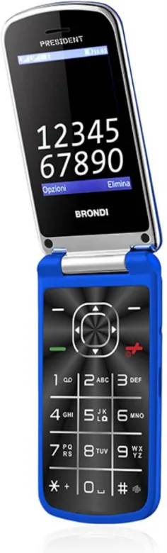 Brondi President 7,62 cm (3") 130 g Blu Telefono cellulare basico