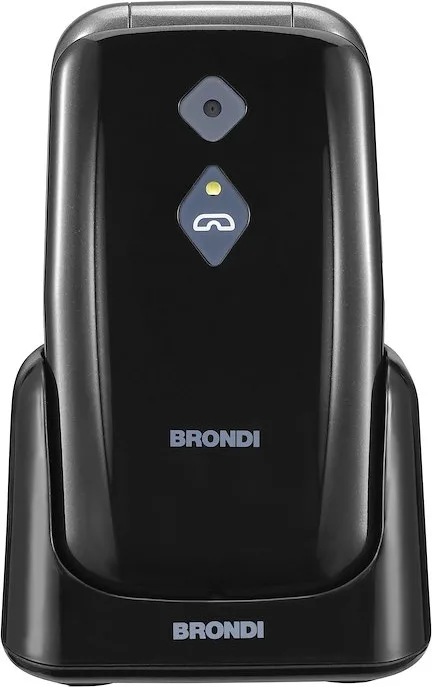 Brondi SICURO PLUS cellulare 7,11 cm (2.8'') 82 g Nero Telefono con fotocamera