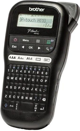 Brother Etichettatrice Palmare Portatile Nastri Serie Tze Da 3.5 A 12 Mm. Tastiera Qwerty.un Nastro 12 Mm Incluso PTH110TA1