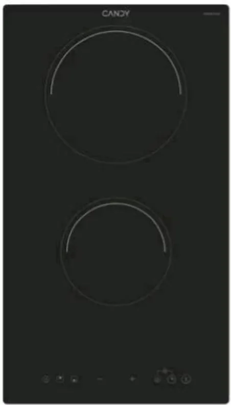 Candy Cid 30/1 Piano Cottura a Induzione 2 Fuochi 30 cm (Nero)