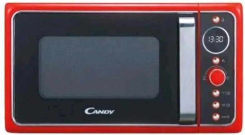 Candy divo g20cr forno a microonde con grill 700w capacita` 20 lt rosso