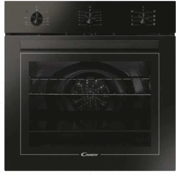 Candy FCT602N-E Moderna Forno da incasso Elettrico Ventilato 65 L Classe A+ 8 Programmi Grill Funzione Pizza (60x60x57 cm) colore Nero