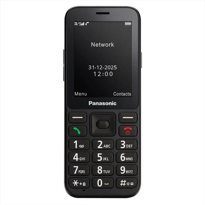 Cellulare 4G Lte SENIOR Black KX TU250EXB