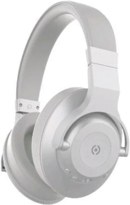 Celly ULTRABEATANCSV ULTRABEAT ANC Cuffie a Padiglione Bluetooth 5.0 Circumaurali ANC Microfono Integrato 16h autonomia colore Argento