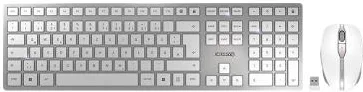 Cherry JD-9100DE-1 Dw 9100 Tastiera + Mouse USB e Wireless QWERTZ Tedesco (Argento)