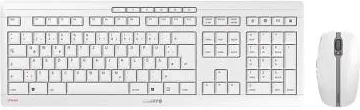 CHERRY Stream Desktop Recharge tastiera Mouse incluso Universale RF Wireless QWERTZ Tedesco Grigio