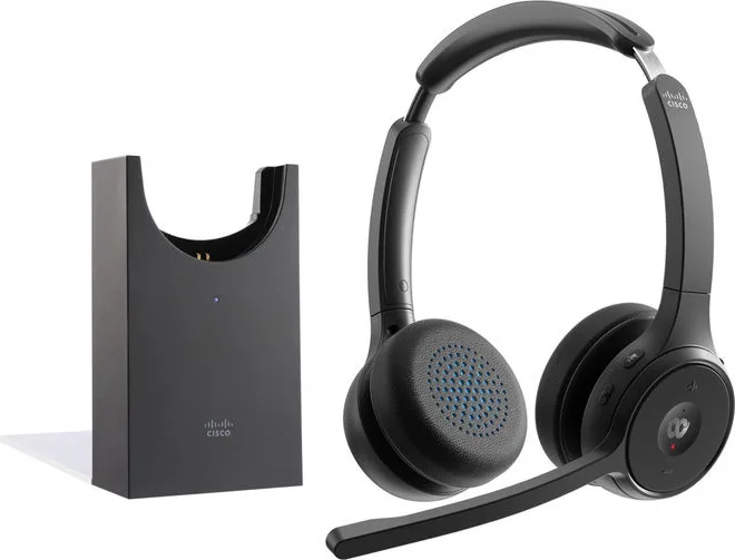 Cisco HS-WL-722-BUNAS-C Cuffie Auricolari per Ufficio Wireless (Nero)