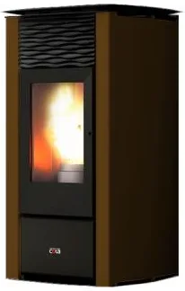 immagine di Cola LSANL80Y Termo Focus Plus Termostufa Stufa a Pellet (Nero)